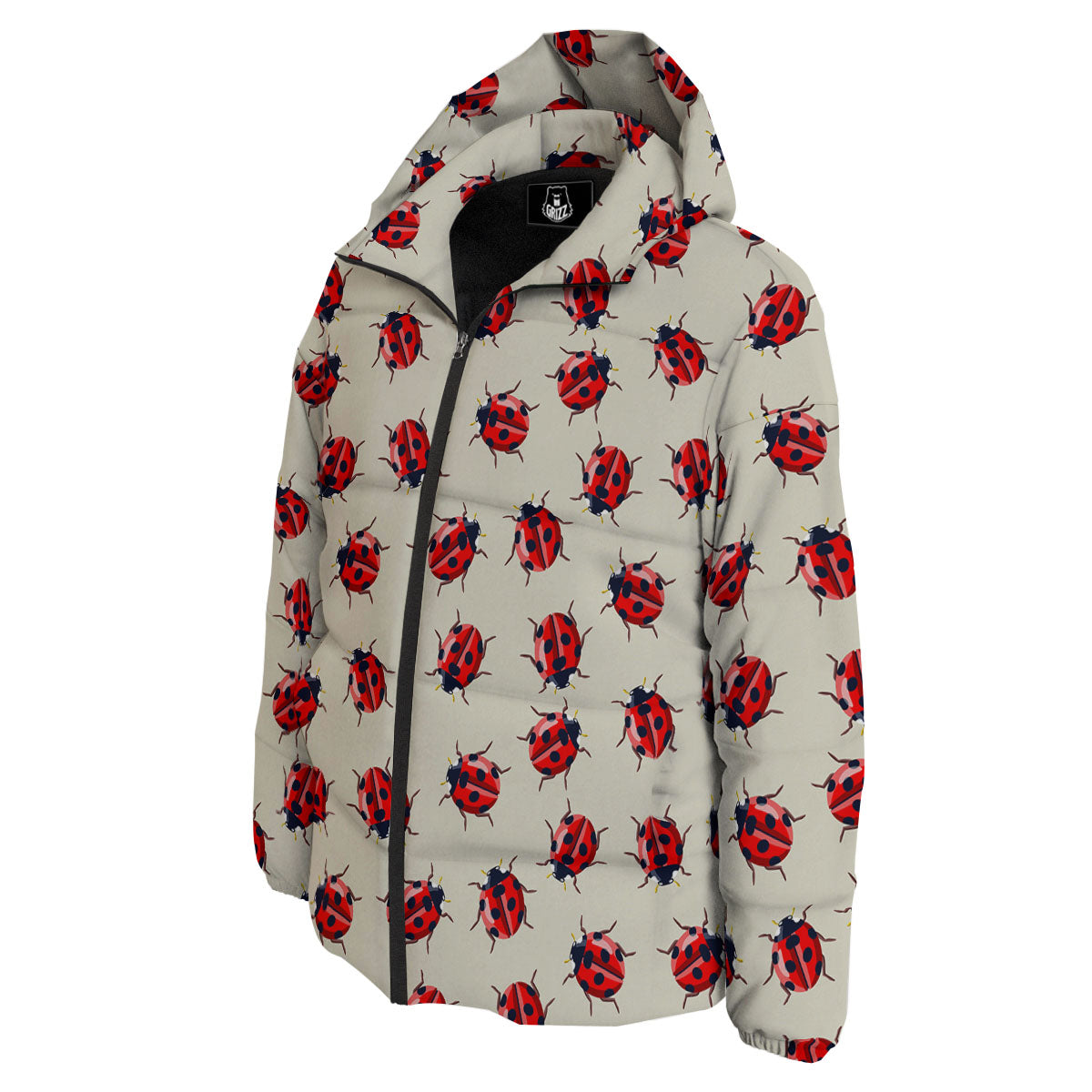 Ladybird Little Print Pattern Down Jacket-grizzshop