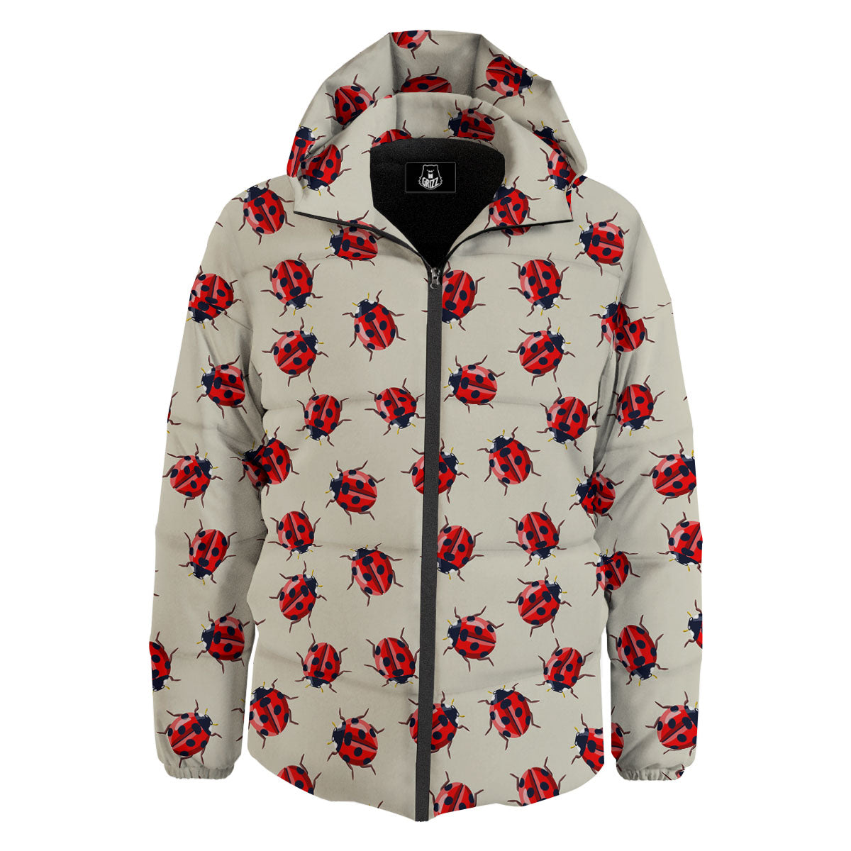 Ladybird Little Print Pattern Down Jacket-grizzshop