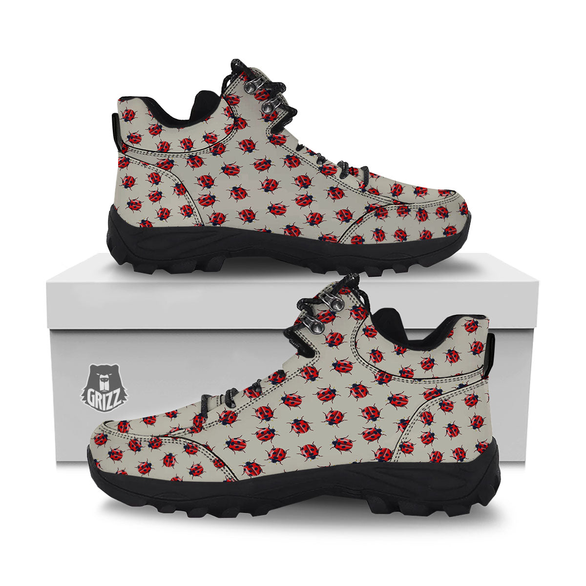 Ladybird Little Print Pattern Hiking Shoes-grizzshop