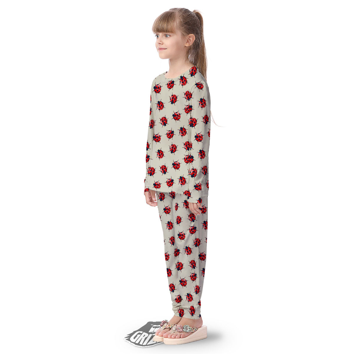 Ladybird Little Print Pattern Kid's Pajamas-grizzshop