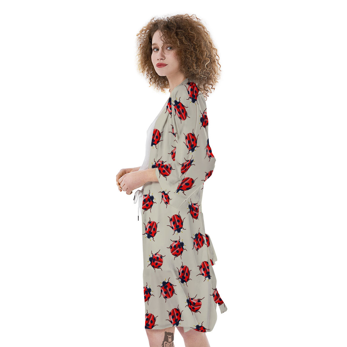 Ladybird Little Print Pattern Kimono-grizzshop