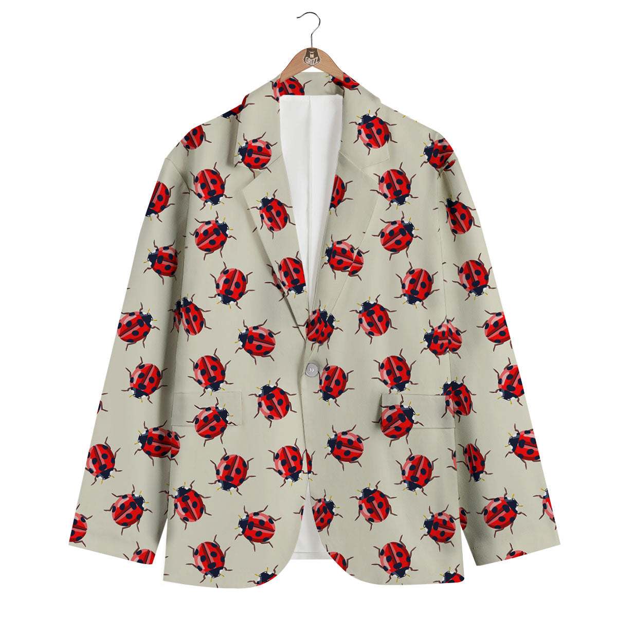 Ladybird Little Print Pattern Men's Blazer-grizzshop