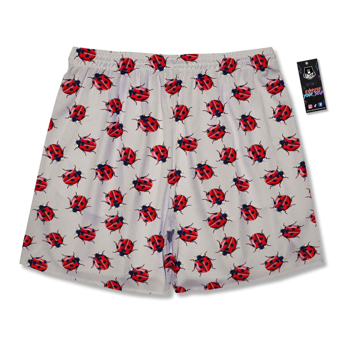 Ladybird Little Print Pattern Men's Running Shorts-grizzshop