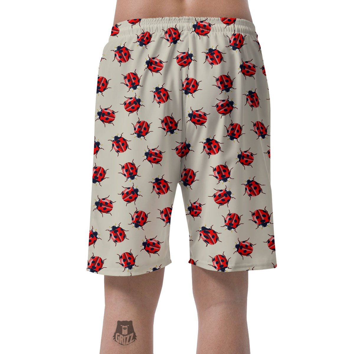 Ladybird Little Print Pattern Men's Shorts-grizzshop