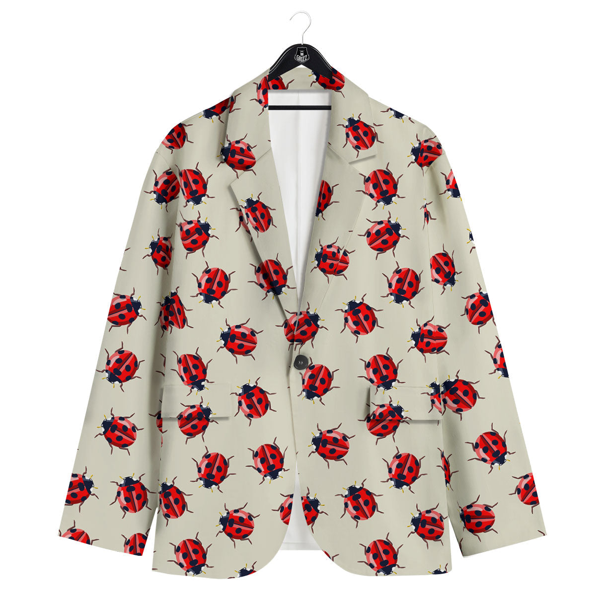 Ladybird Little Print Pattern Men's Sport Coat-grizzshop