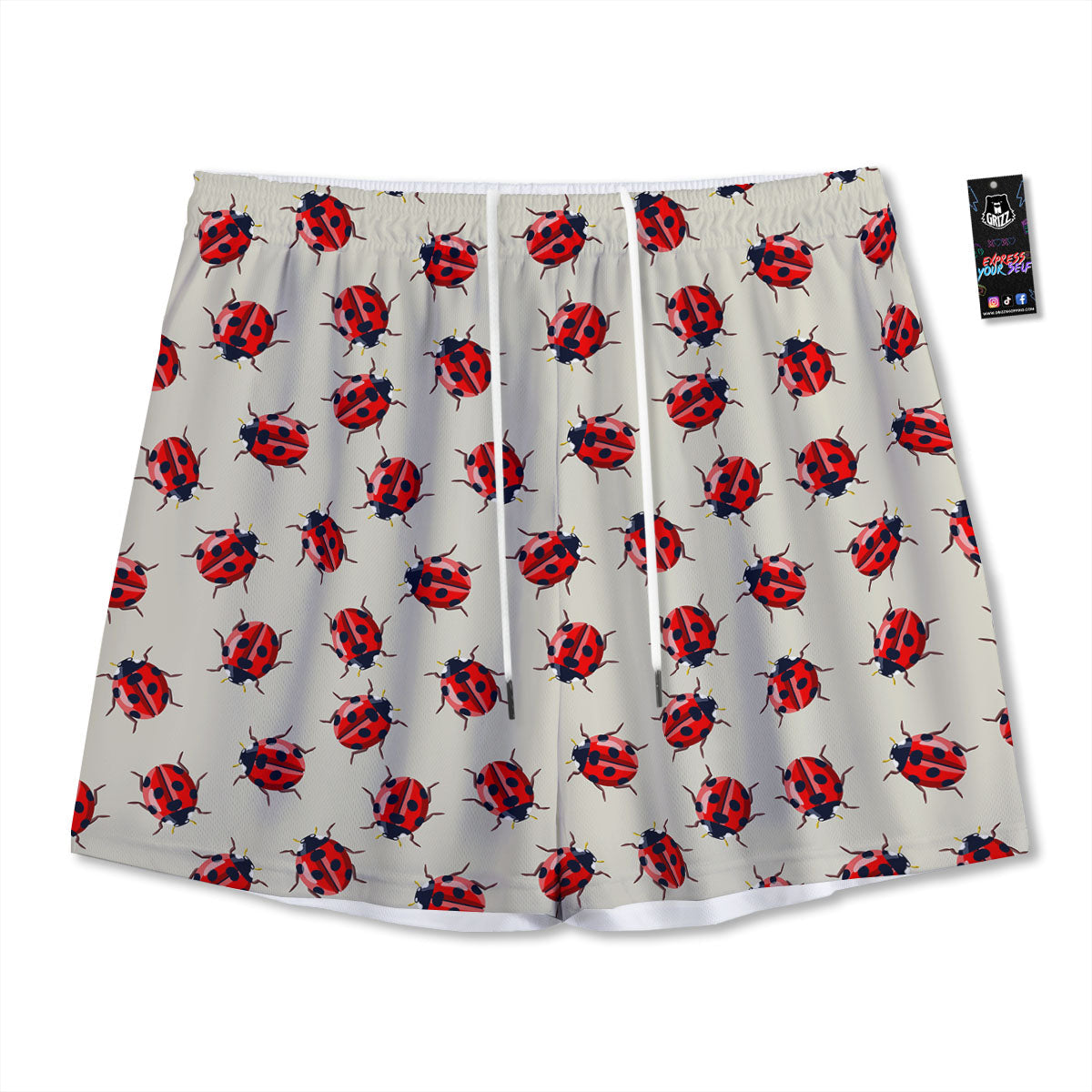Ladybird Little Print Pattern Mesh Shorts