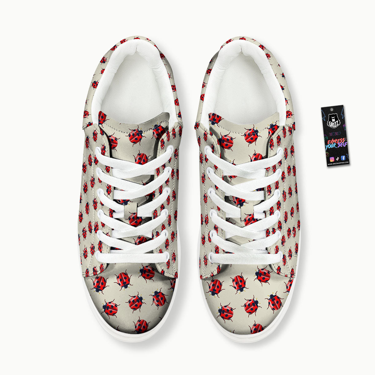 Ladybird Little Print Pattern Platform Shoes-grizzshop