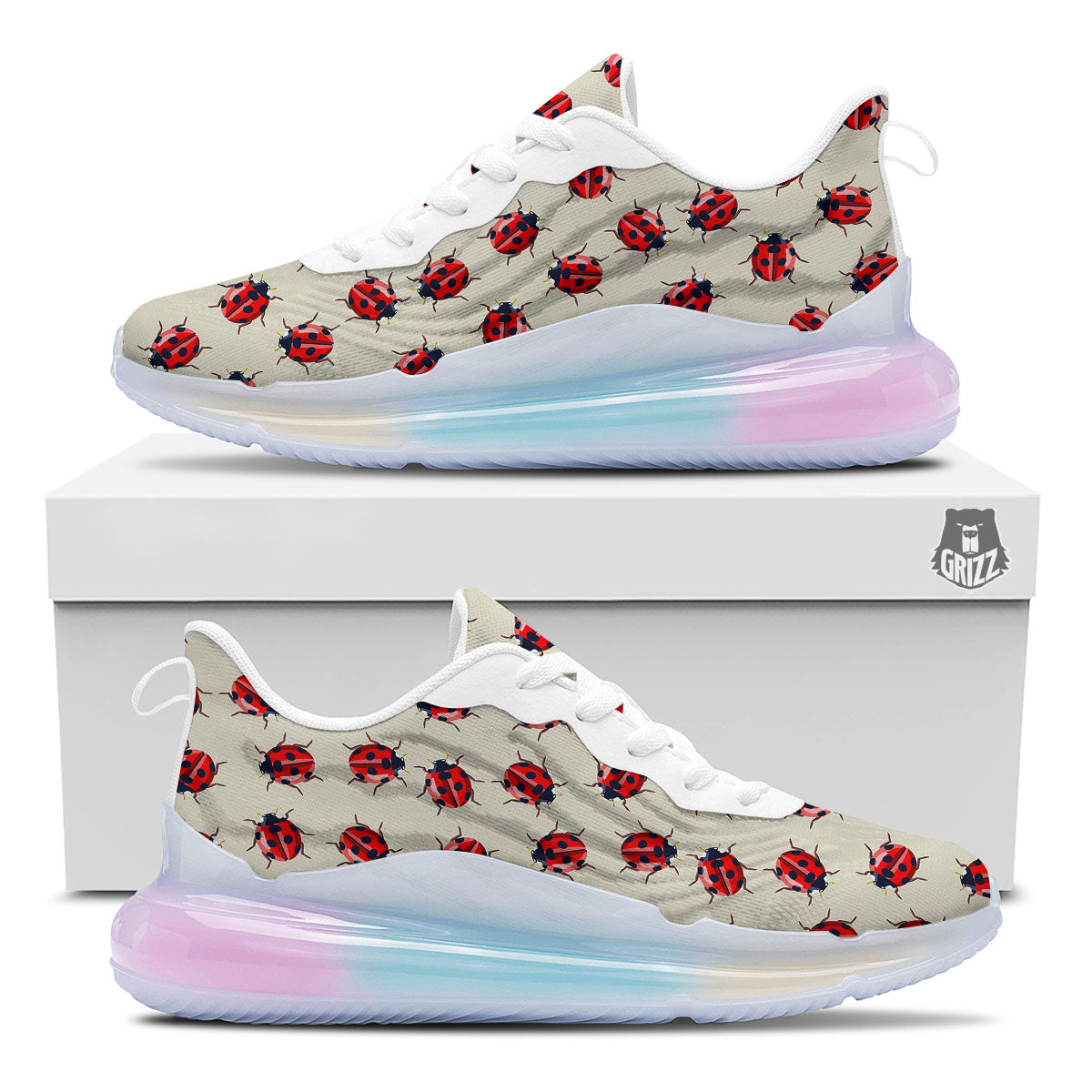 Ladybird Little Print Pattern Running Sneakers-grizzshop