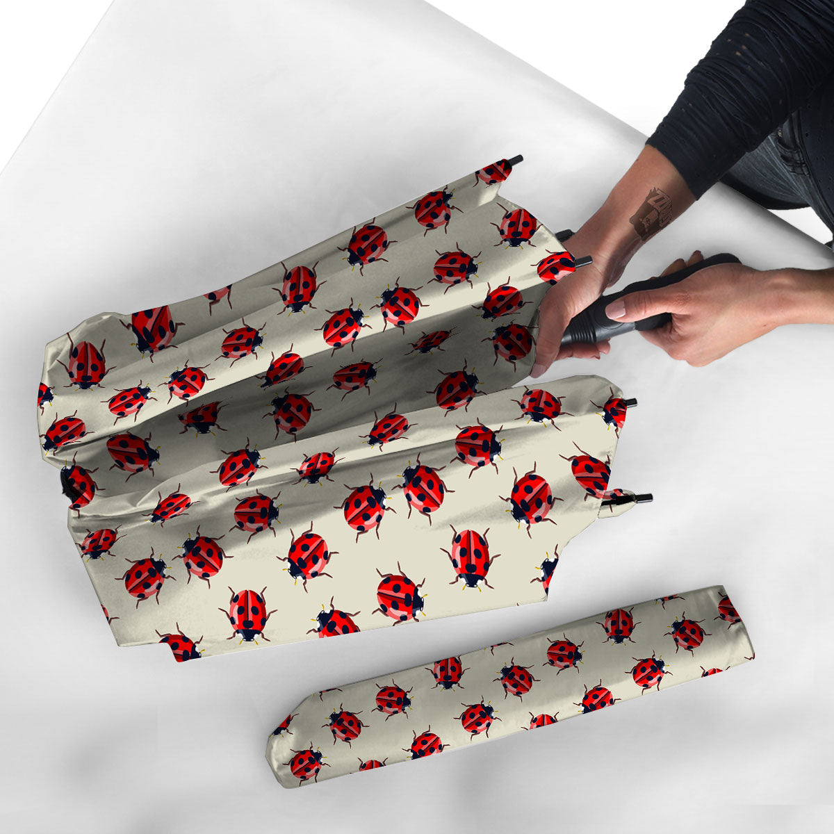 Ladybird Little Print Pattern Umbrella-grizzshop