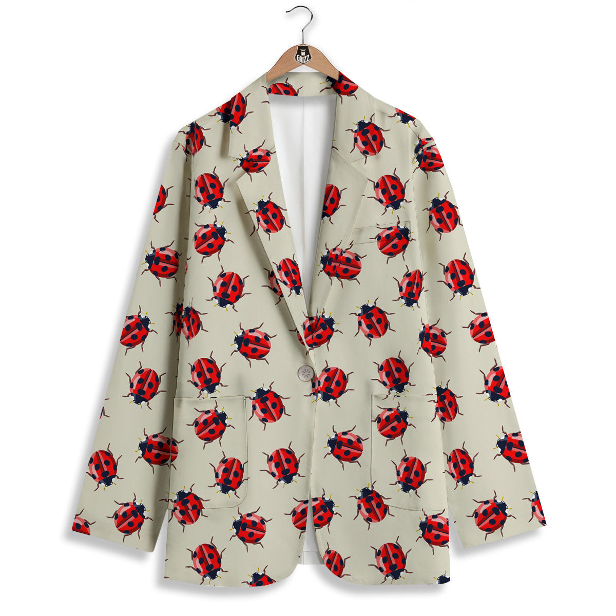 Ladybird Little Print Pattern Women's Blazer-grizzshop