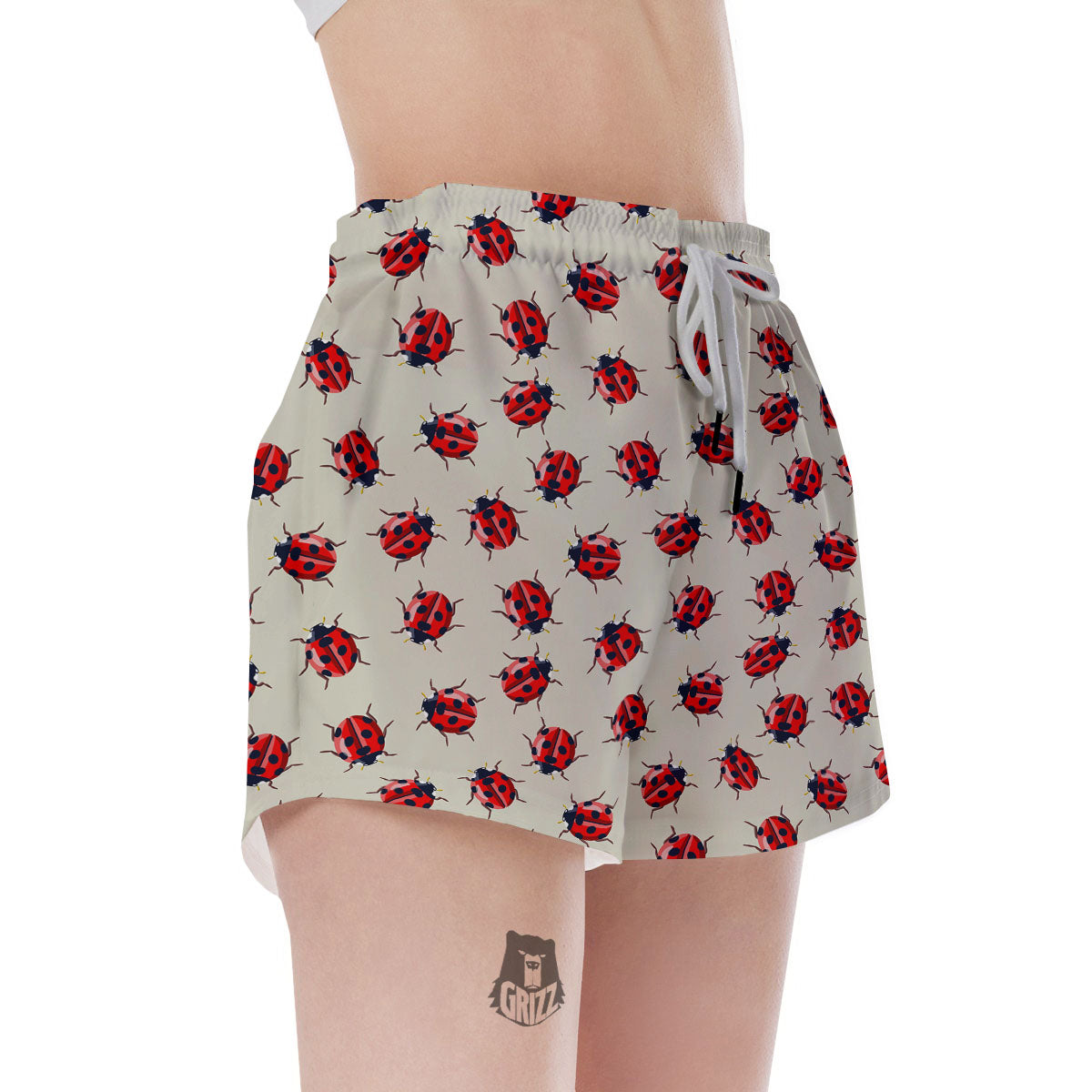 Ladybird Little Print Pattern Women's Shorts-grizzshop