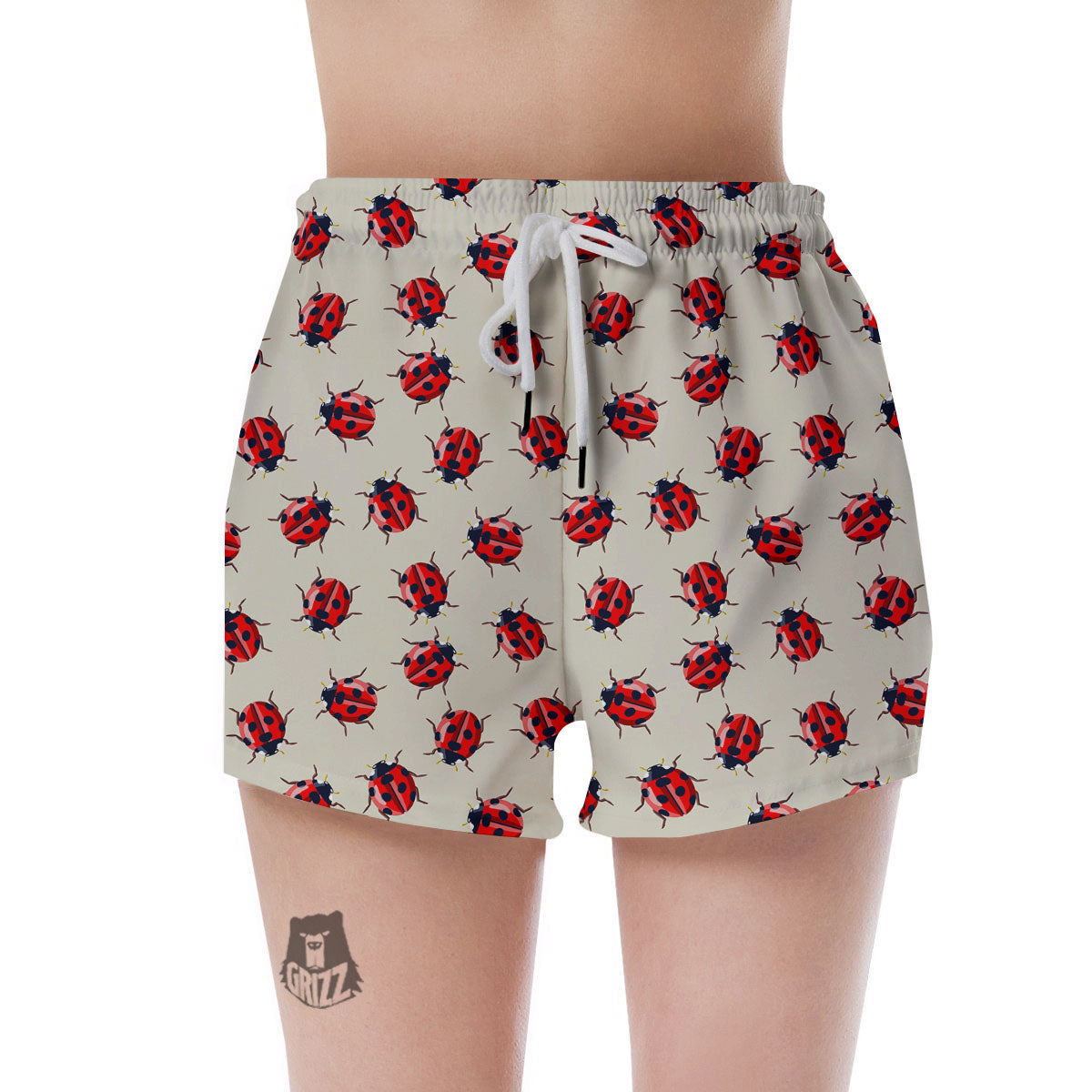 Ladybird Little Print Pattern Women's Shorts-grizzshop