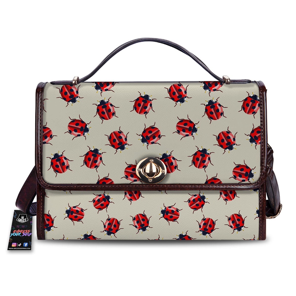Ladybird Little Print Pattern Women's Satchel Bag