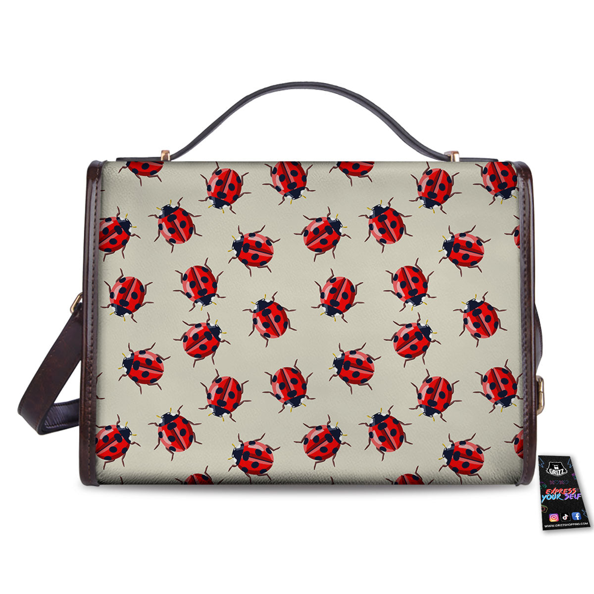 Ladybird Little Print Pattern Women's Satchel Bag