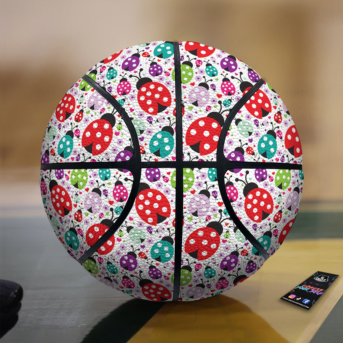 Ladybug Cute Print Pattern Basketball-grizzshop
