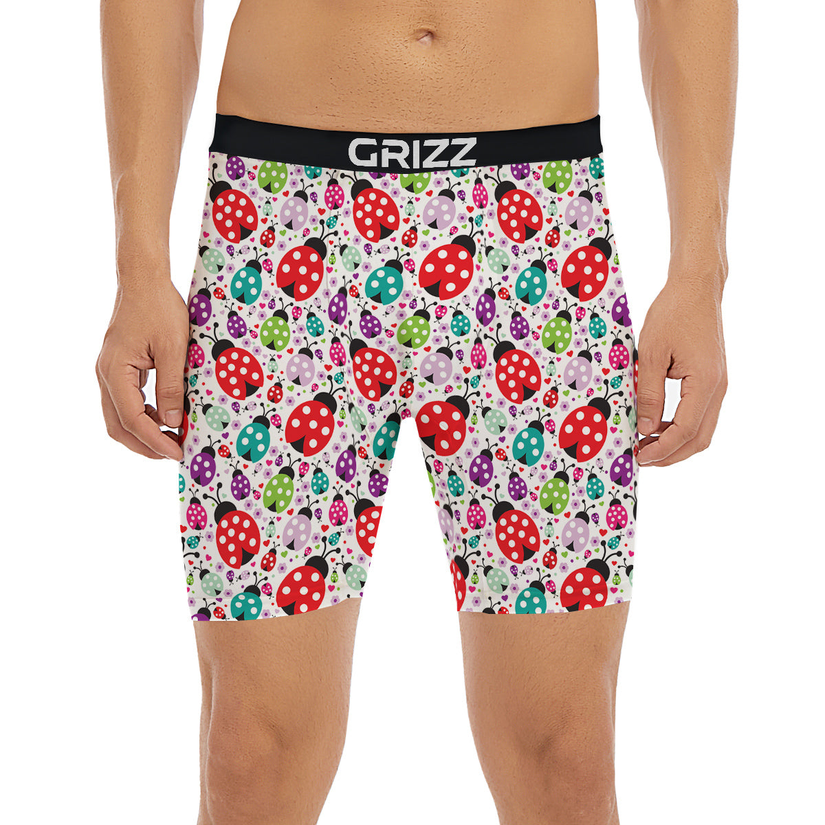Ladybug Cute Print Pattern Boxer Briefs-grizzshop