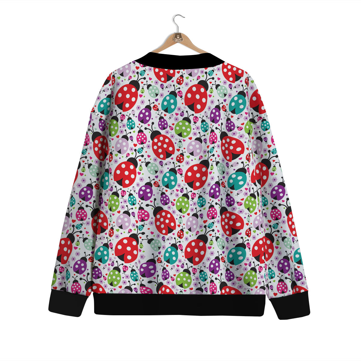 Ladybug Cute Print Pattern Cardigan-grizzshop