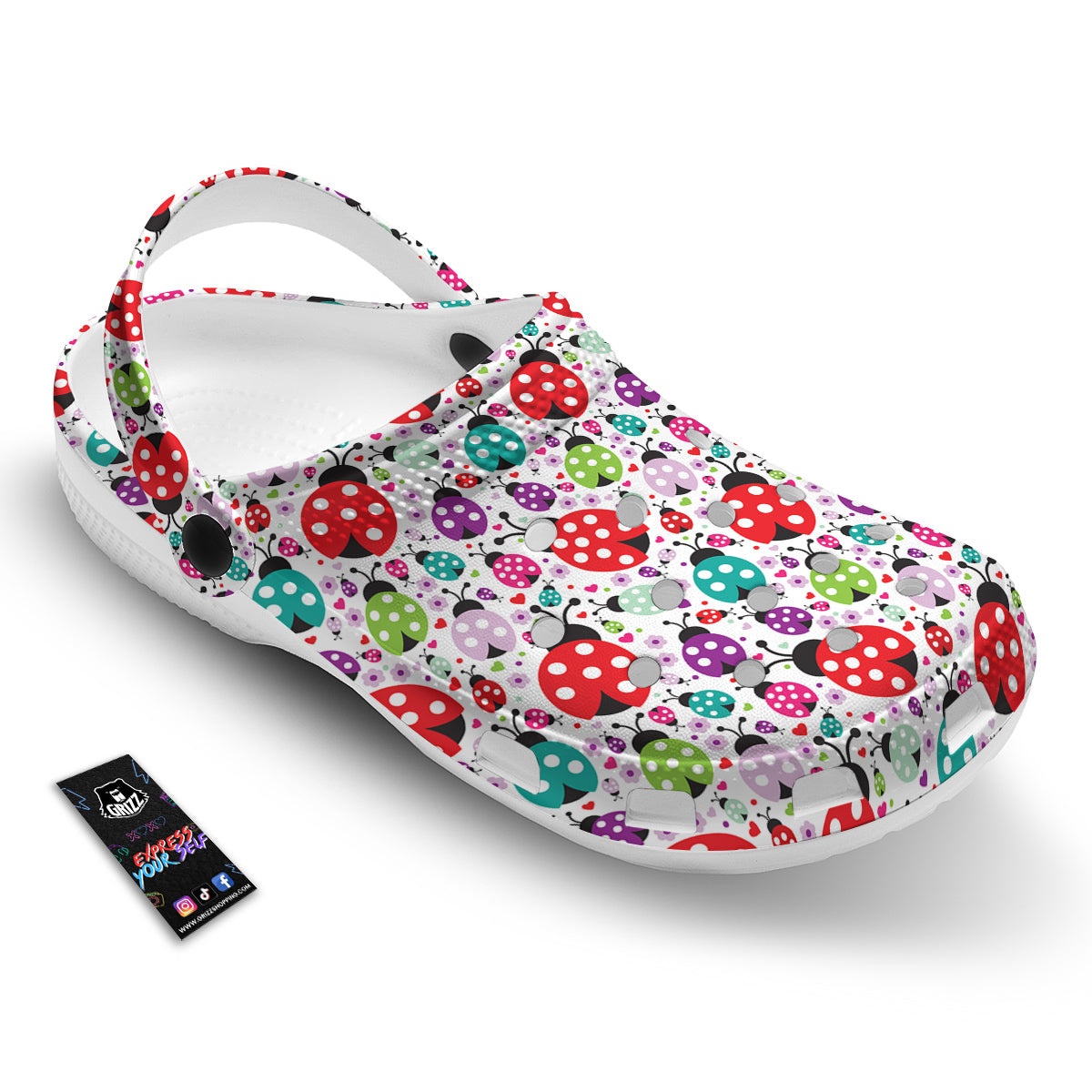 Ladybug Cute Print Pattern Clog-grizzshop
