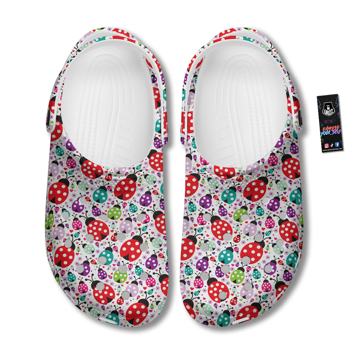 Ladybug Cute Print Pattern Clog-grizzshop