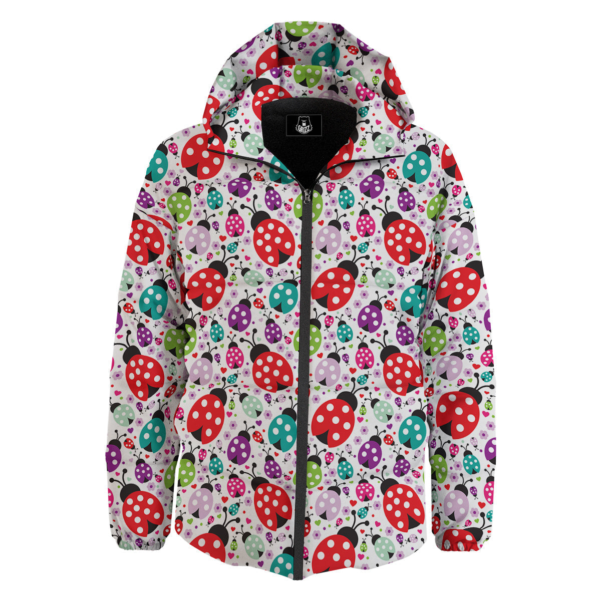 Ladybug Cute Print Pattern Down Jacket-grizzshop