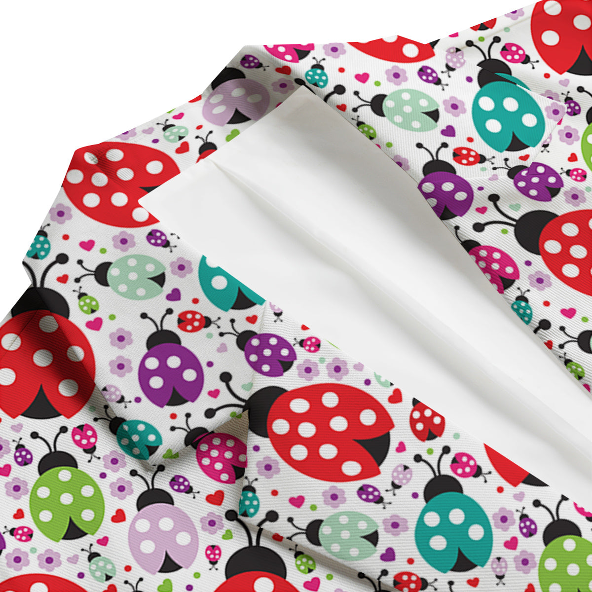 Ladybug Cute Print Pattern Men's Blazer-grizzshop