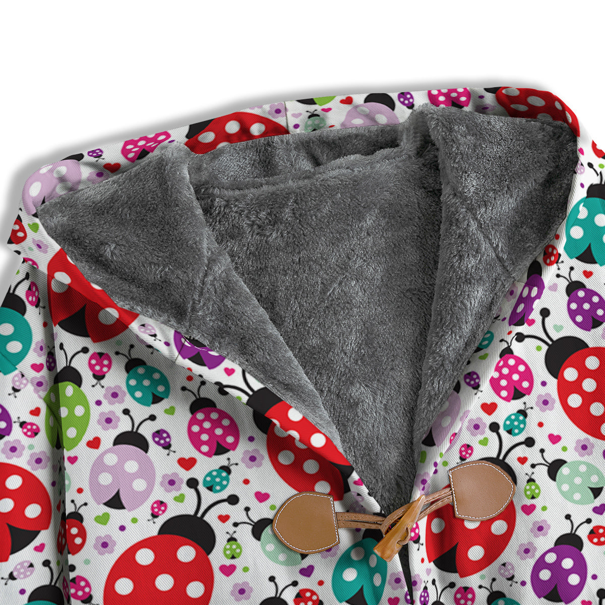 Ladybug Cute Print Pattern Men's Windbreaker Jacket-grizzshop