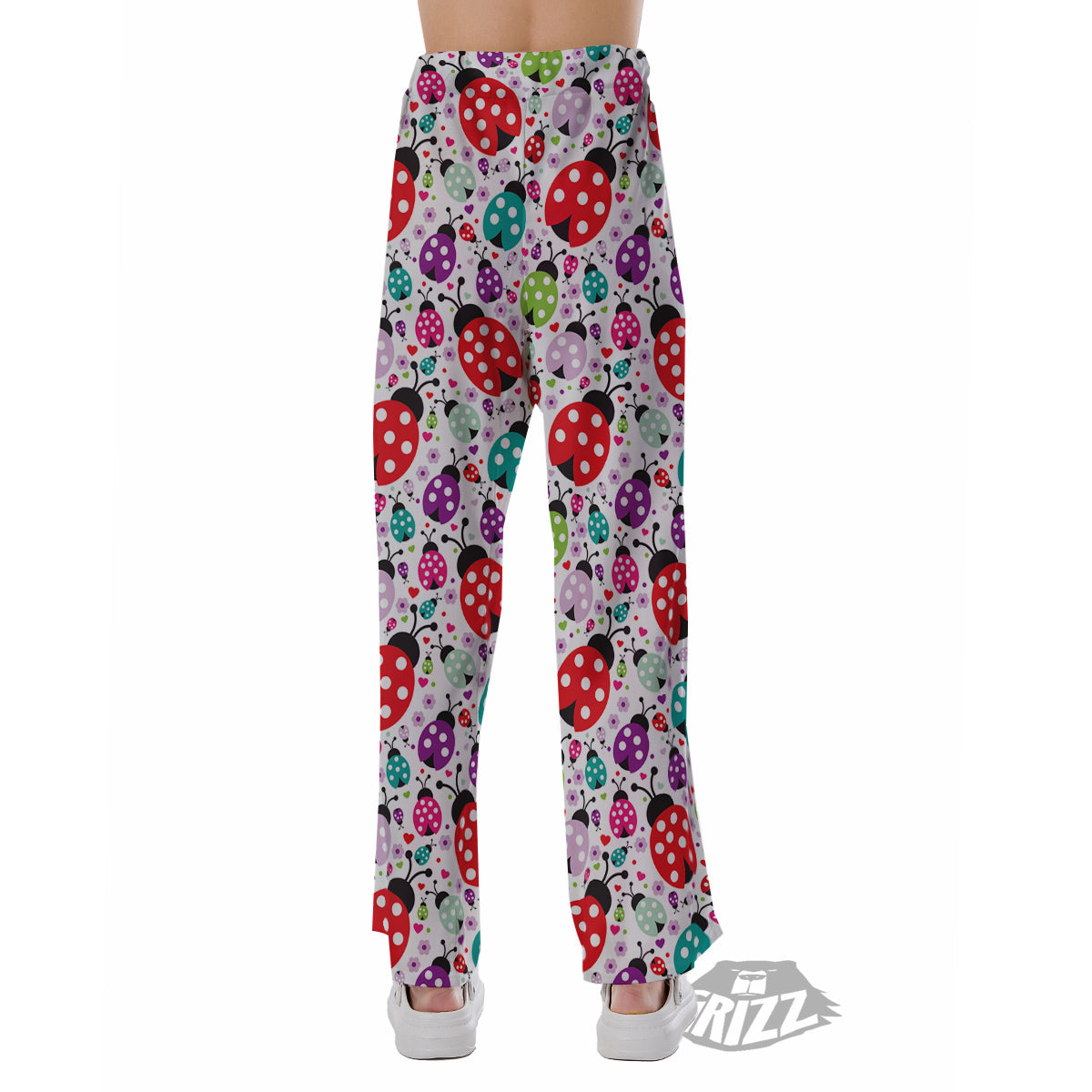 Ladybug Cute Print Pattern Pajama Pants-grizzshop