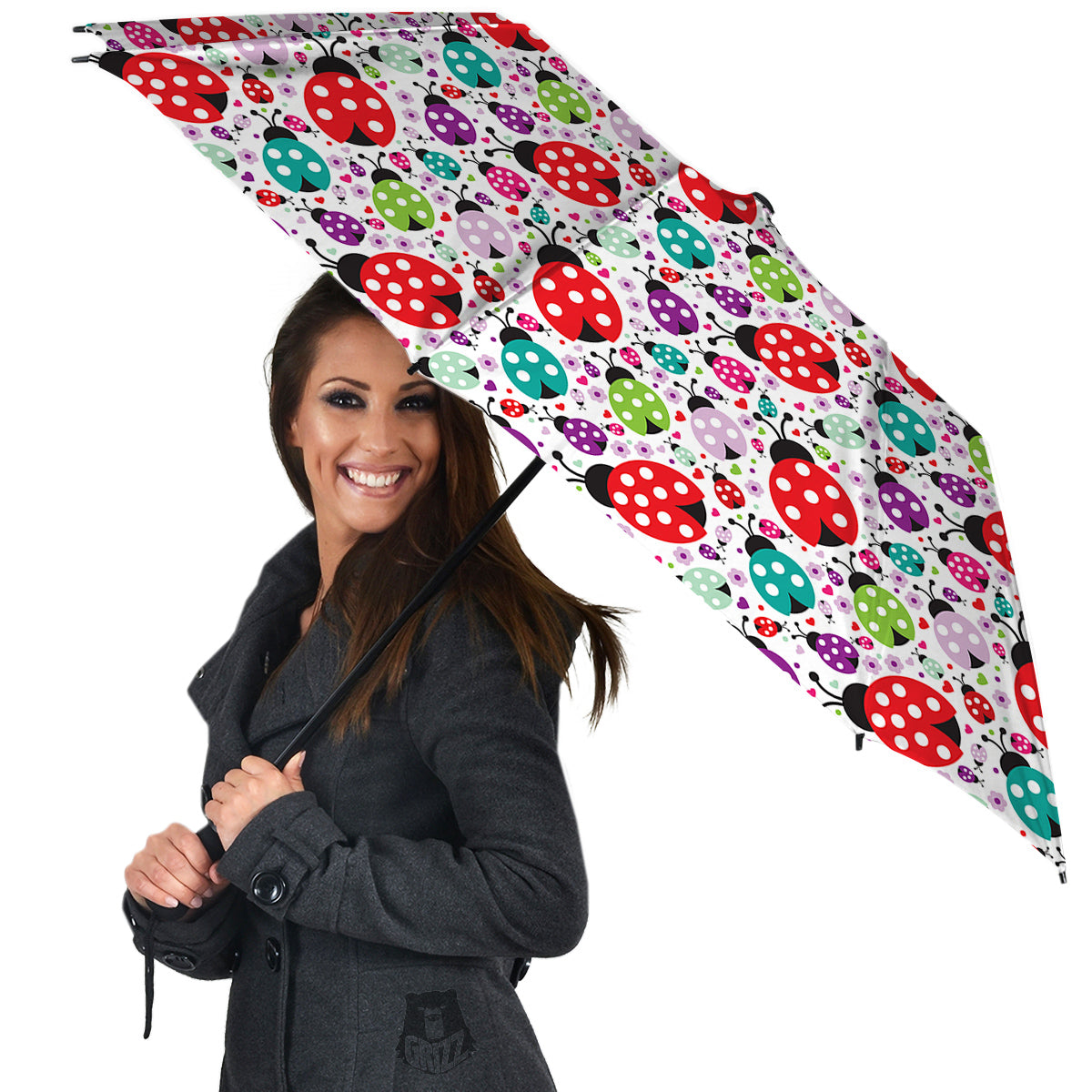 Ladybug Cute Print Pattern Umbrella-grizzshop