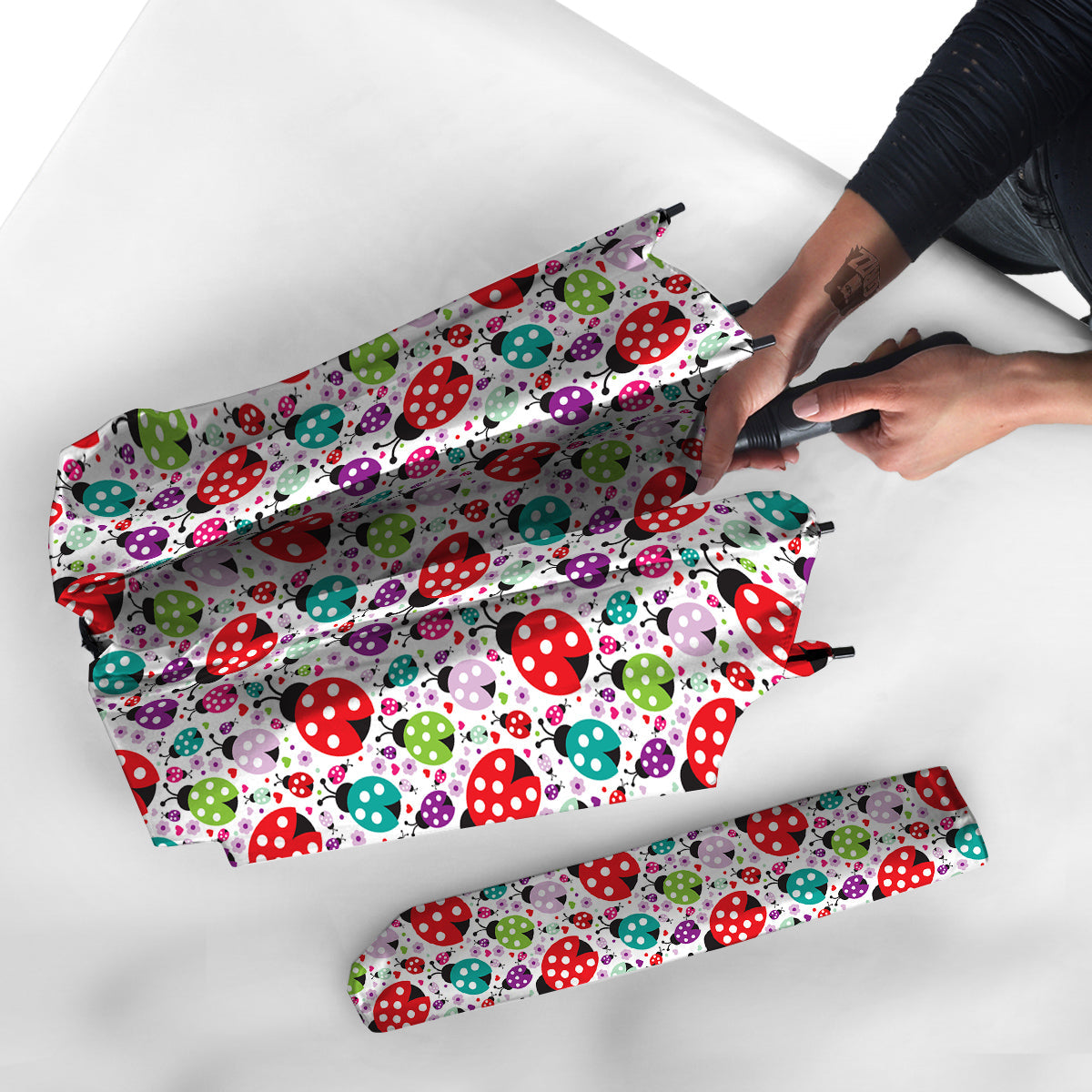 Ladybug Cute Print Pattern Umbrella-grizzshop