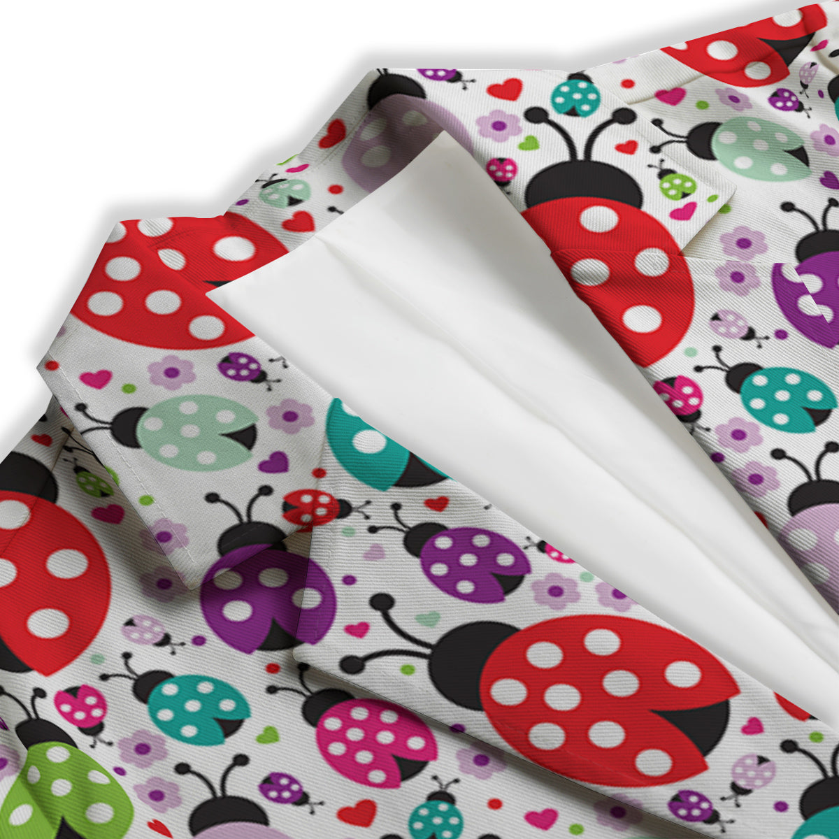 Ladybug Cute Print Pattern Women's Blazer-grizzshop