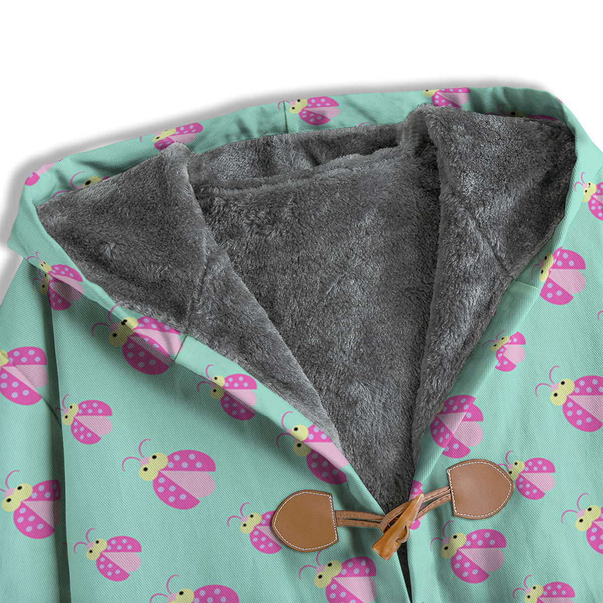 Ladybug Pink Print Pattern Men's Windbreaker Jacket-grizzshop