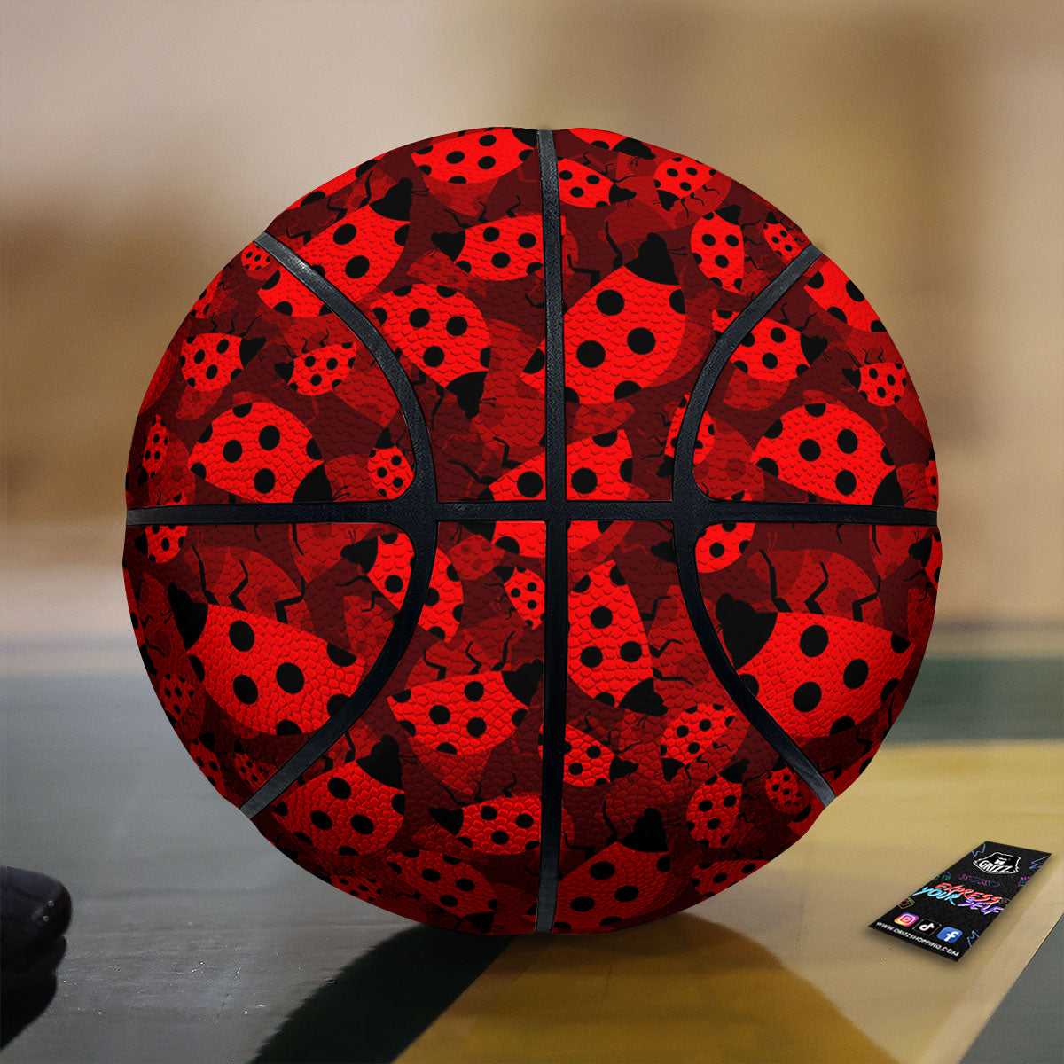 Ladybug Red Print Pattern Basketball-grizzshop