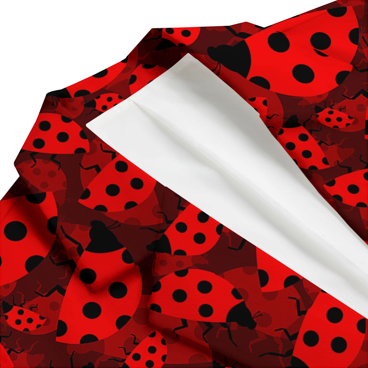 Ladybug Red Print Pattern Men's Blazer-grizzshop