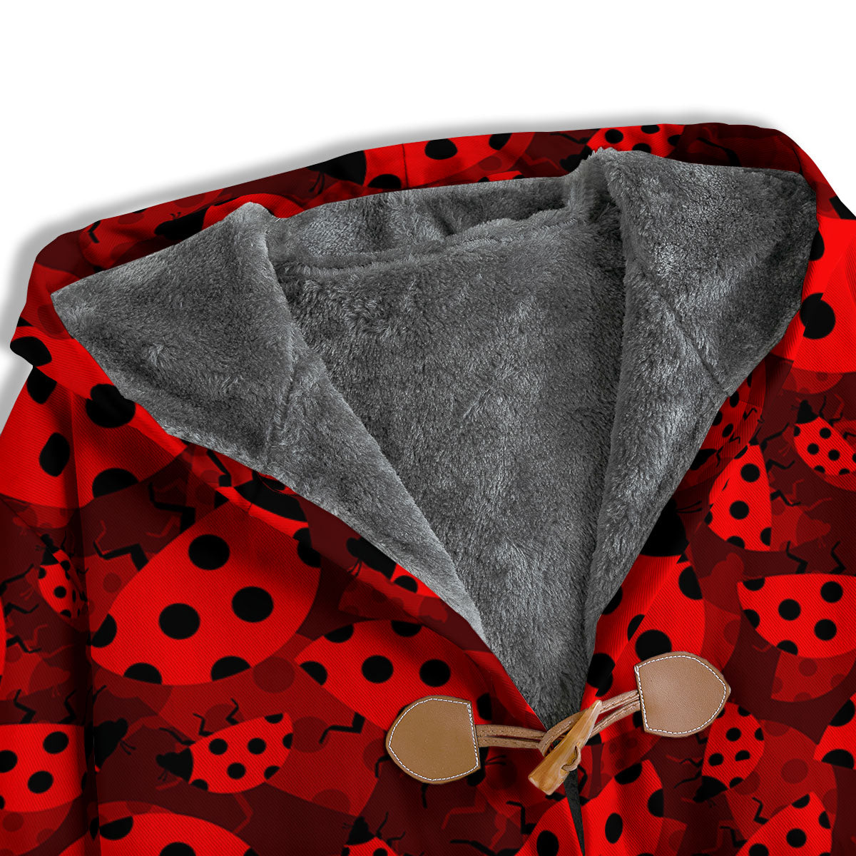 Ladybug Red Print Pattern Men's Windbreaker Jacket-grizzshop
