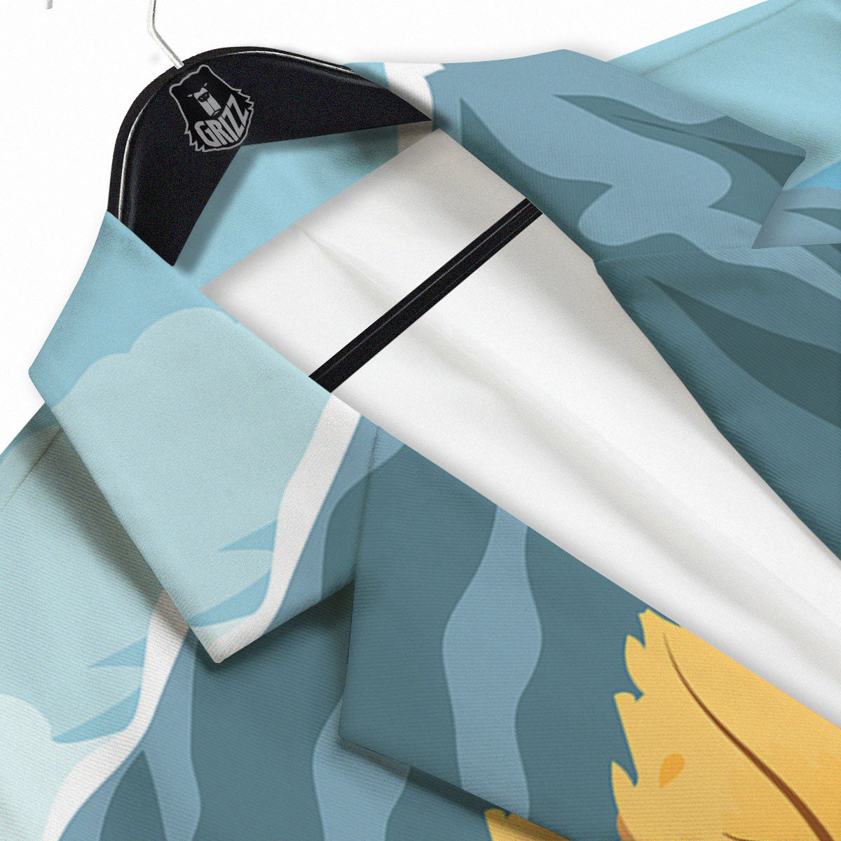Lake Autumn Print Men's Sport Coat-grizzshop