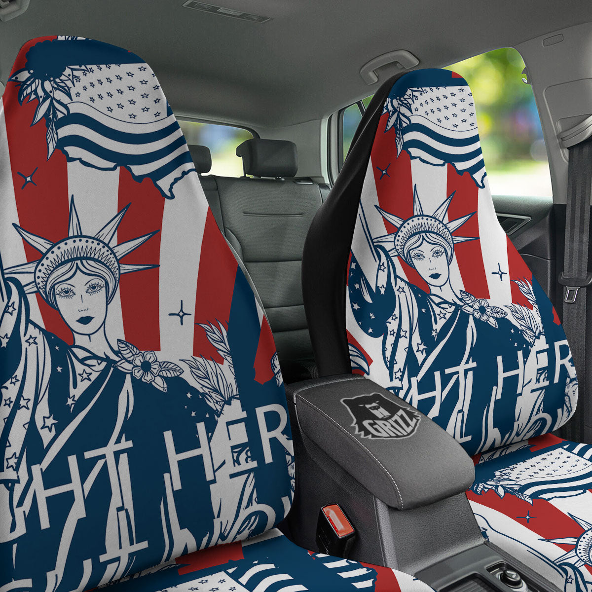 Land Of Liberty American Print Car Seat Covers-grizzshop