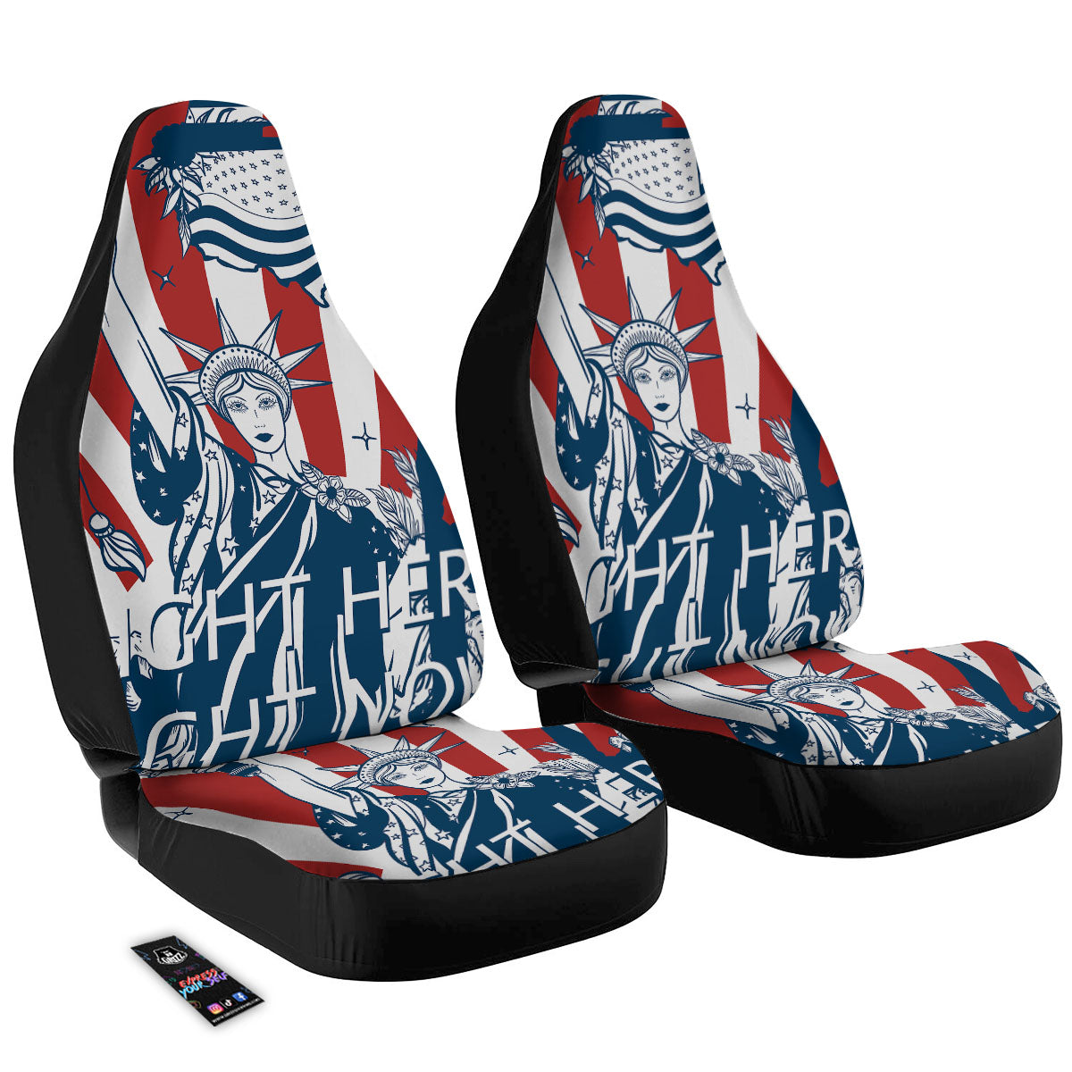 Land Of Liberty American Print Car Seat Covers-grizzshop