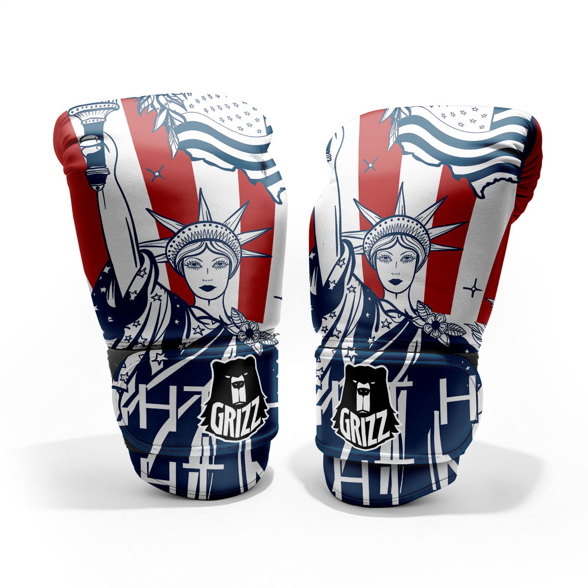 Land Of Liberty American Print Pro Boxing Glove