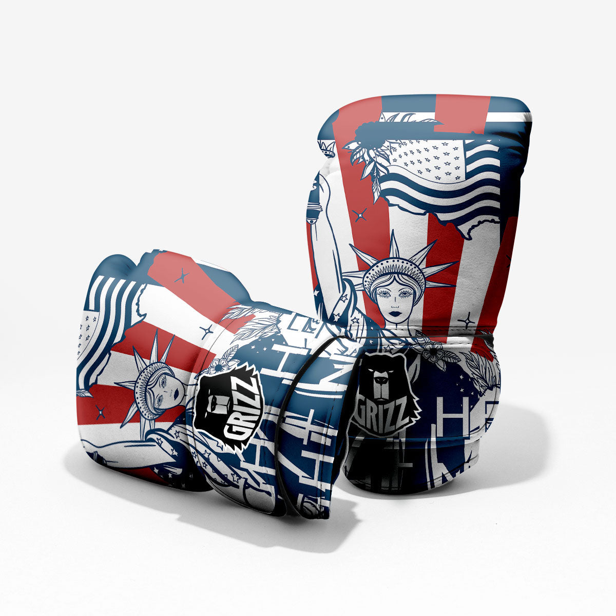 Land Of Liberty American Print Pro Boxing Glove