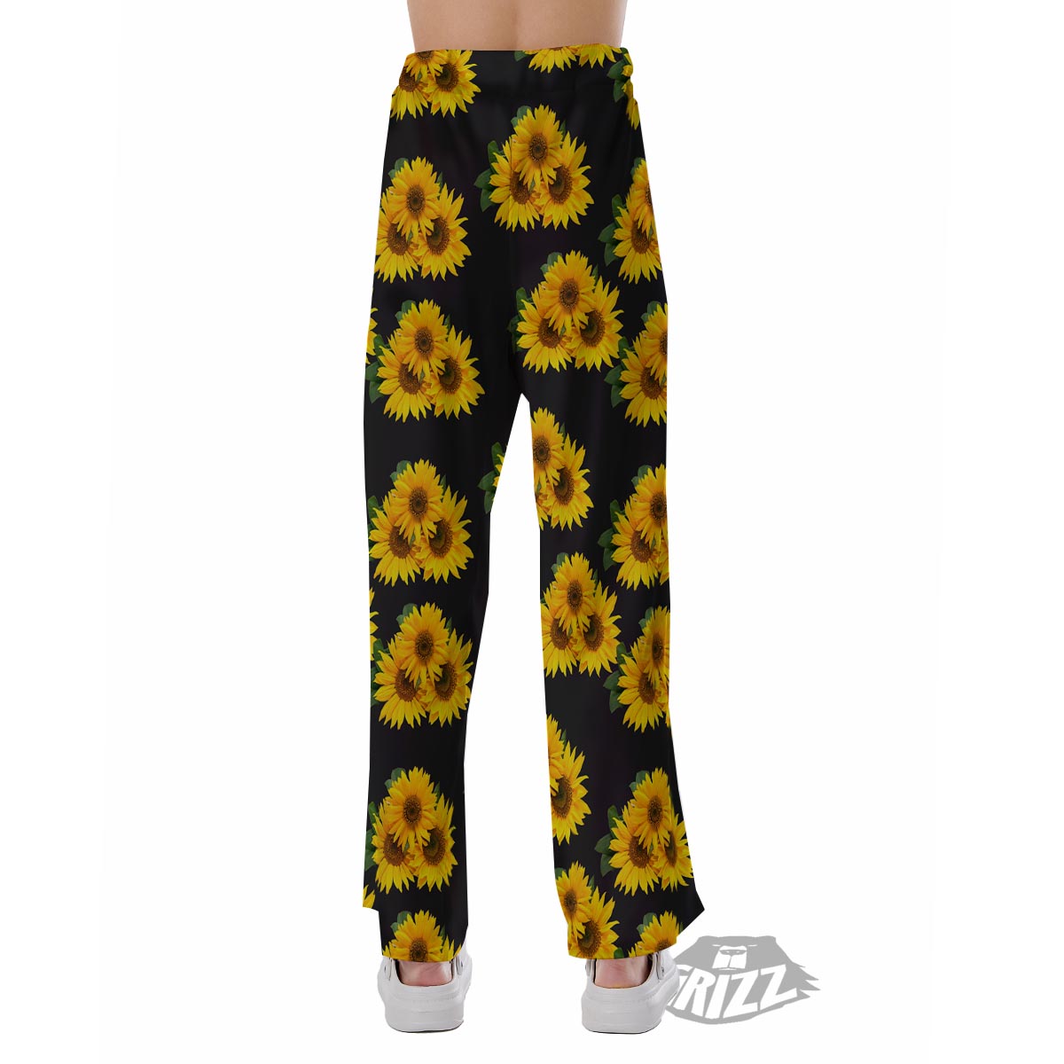 Landscape Sunflower Print Pattern Pajama Pants-grizzshop