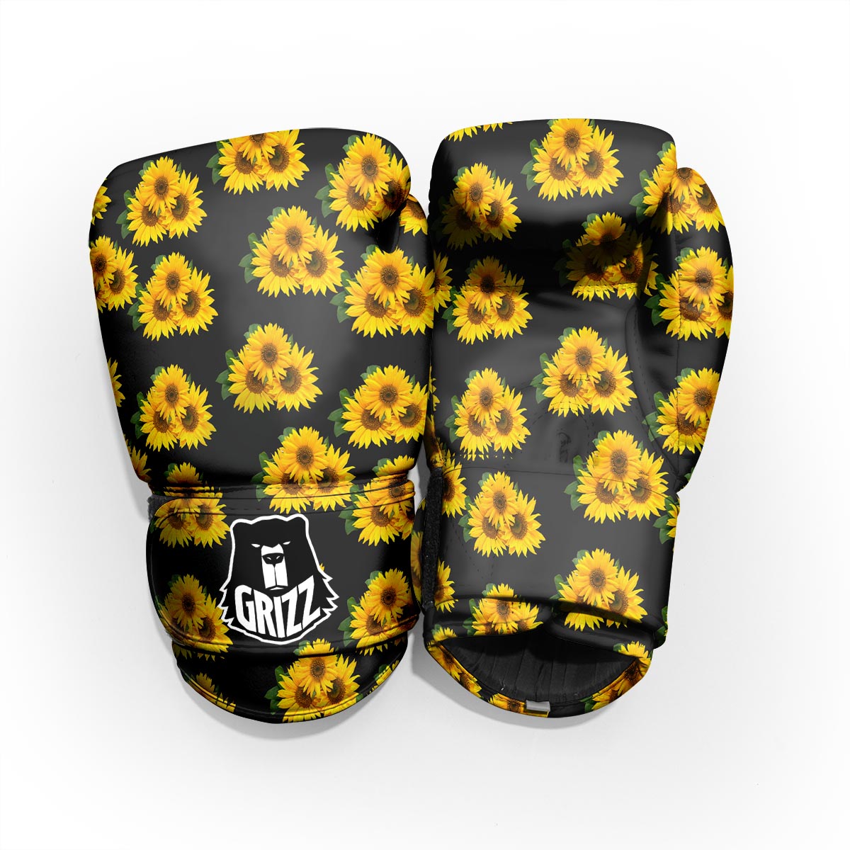 Landscape Sunflower Print Pattern Pro Boxing Glove