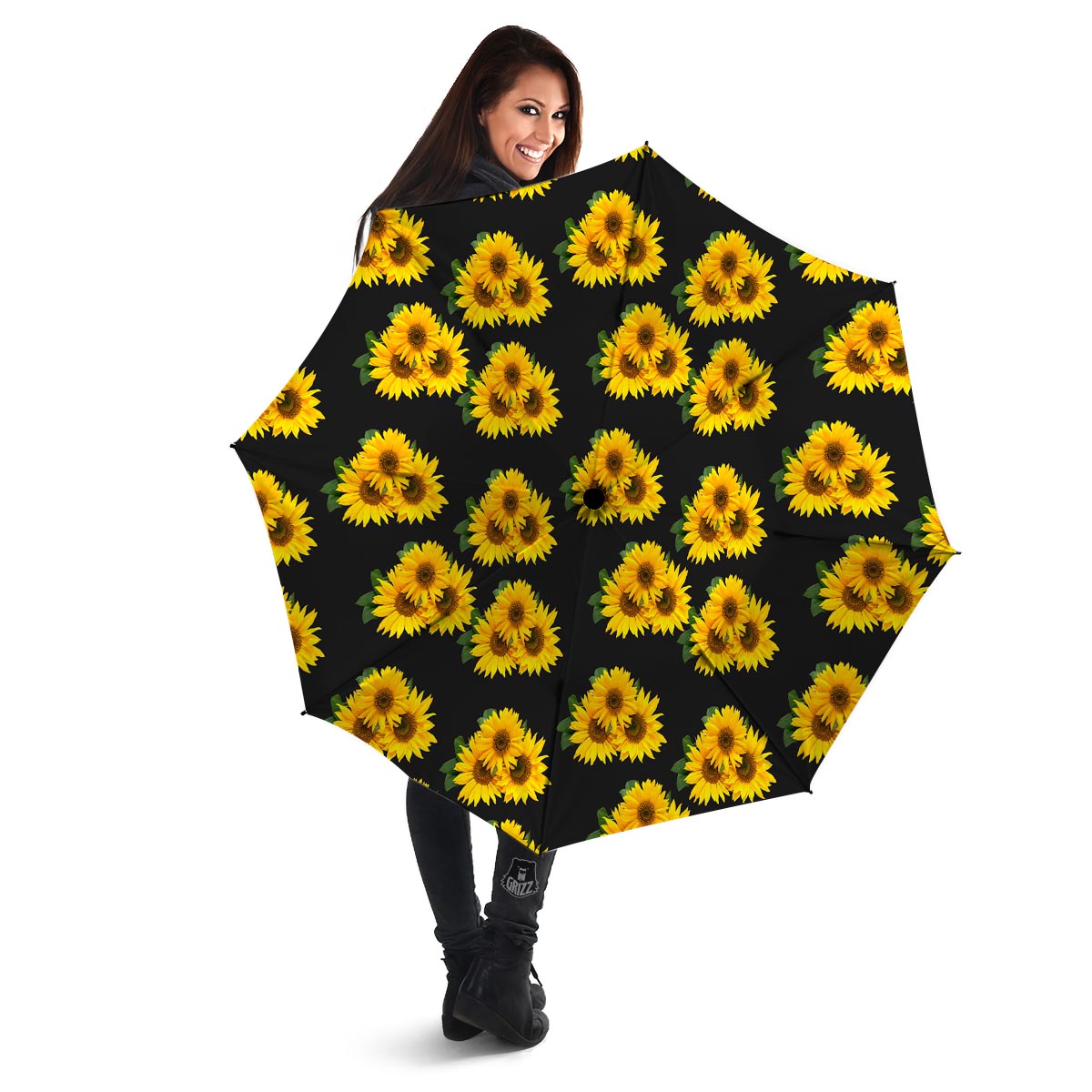 Landscape Sunflower Print Pattern Umbrella-grizzshop