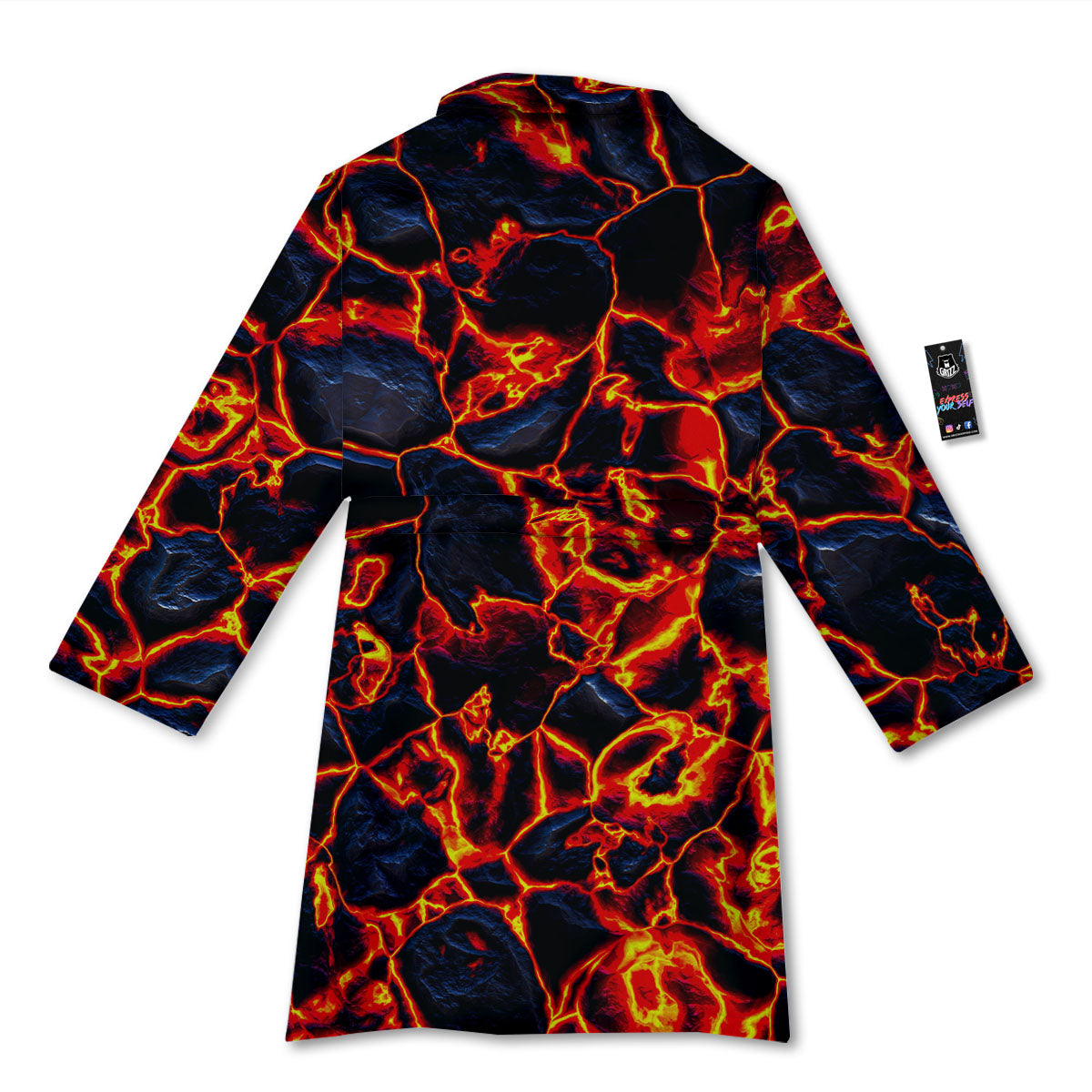 Lava Molten Print Bathrobe-grizzshop