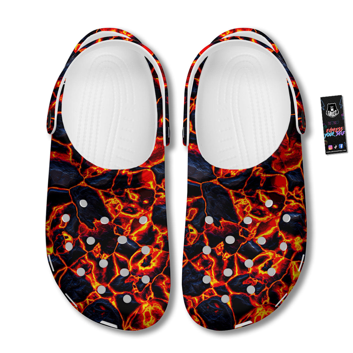 Lava Molten Print Clog-grizzshop
