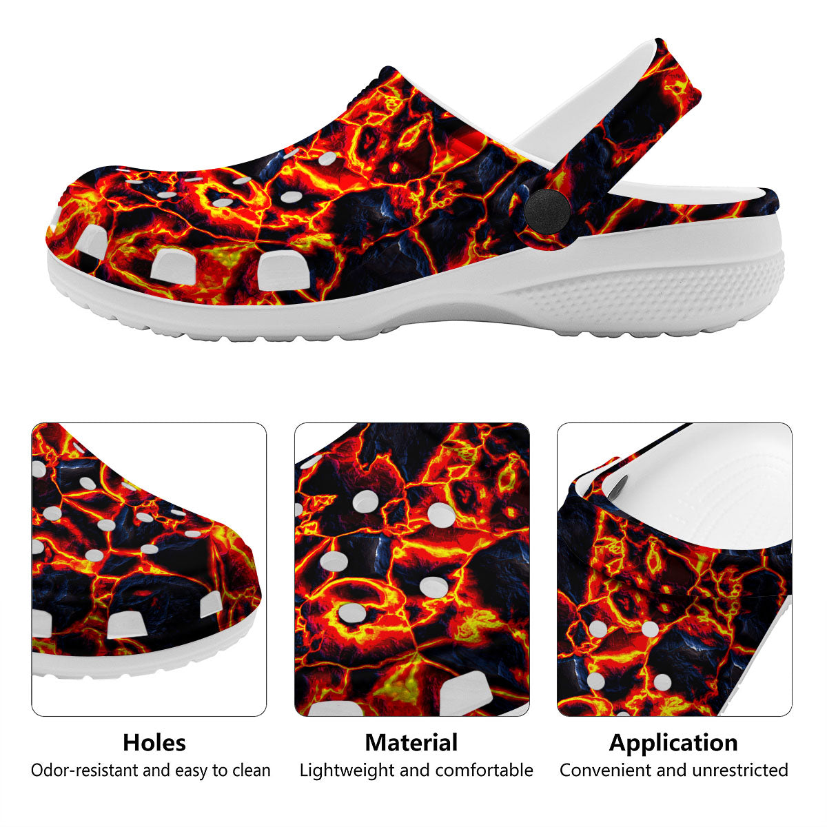 Lava Molten Print Clog-grizzshop