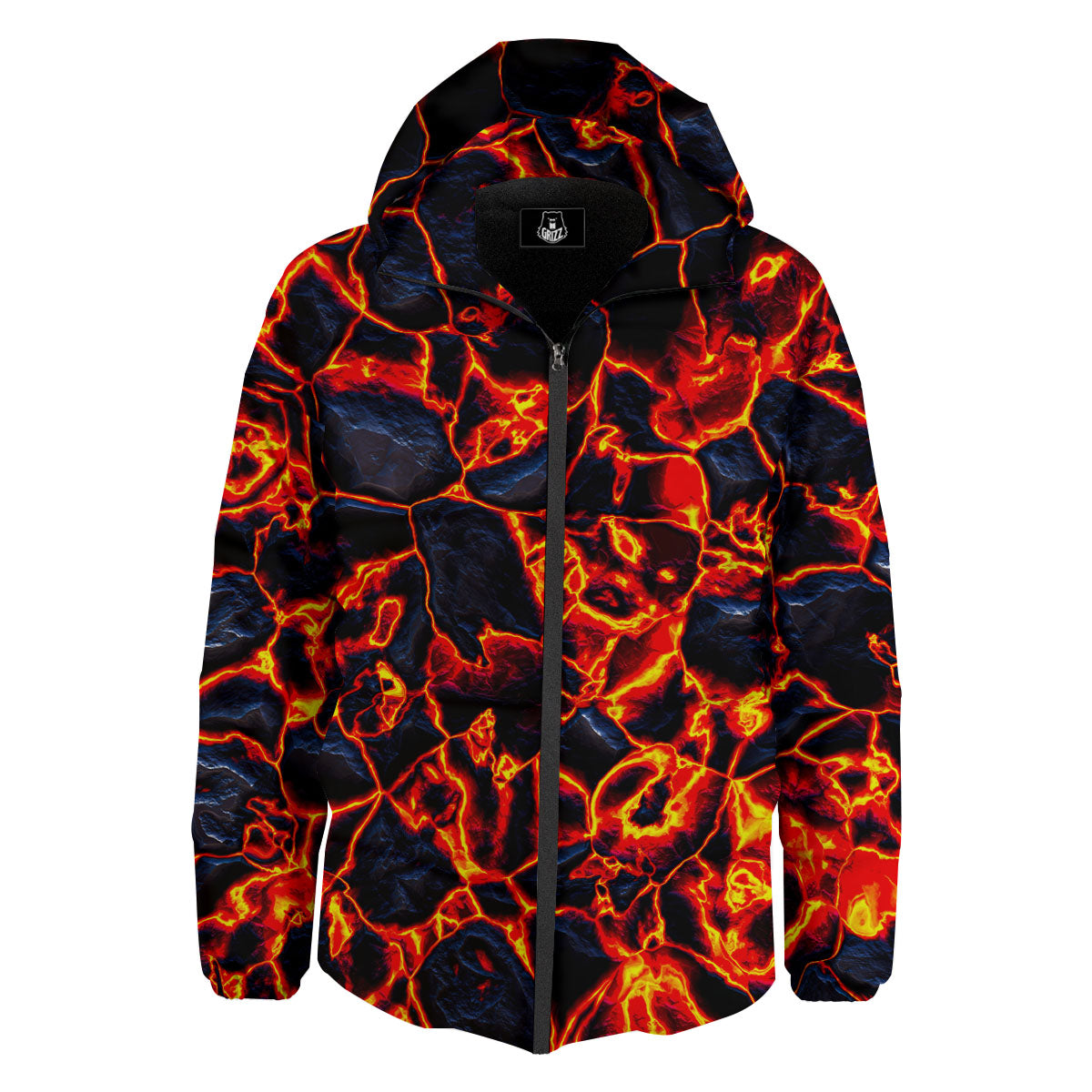 Lava Molten Print Down Jacket-grizzshop