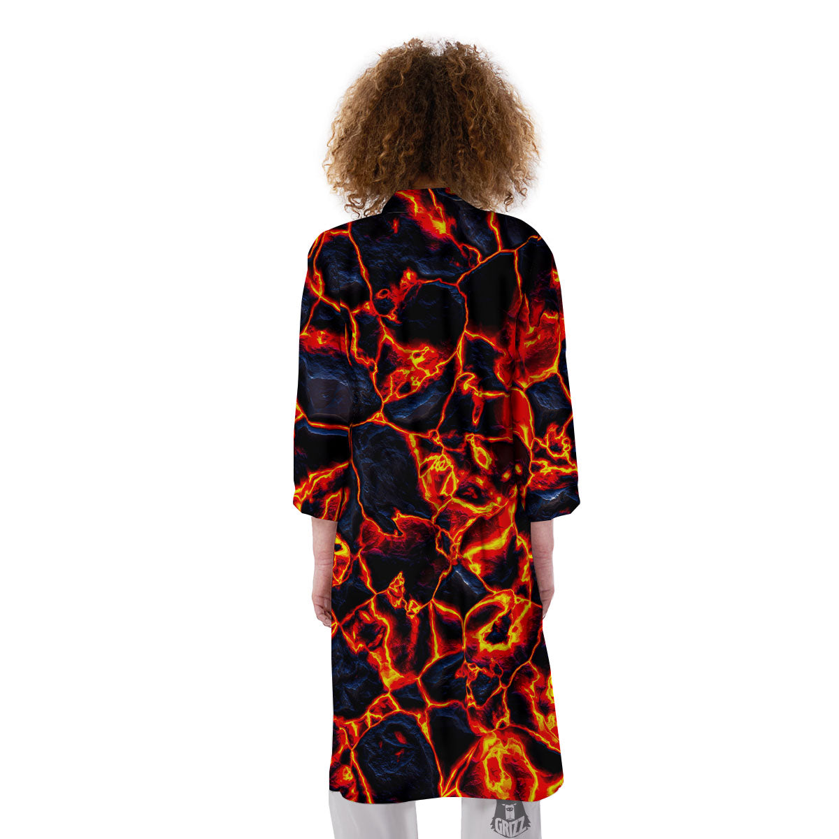 Lava Molten Print Kimono-grizzshop