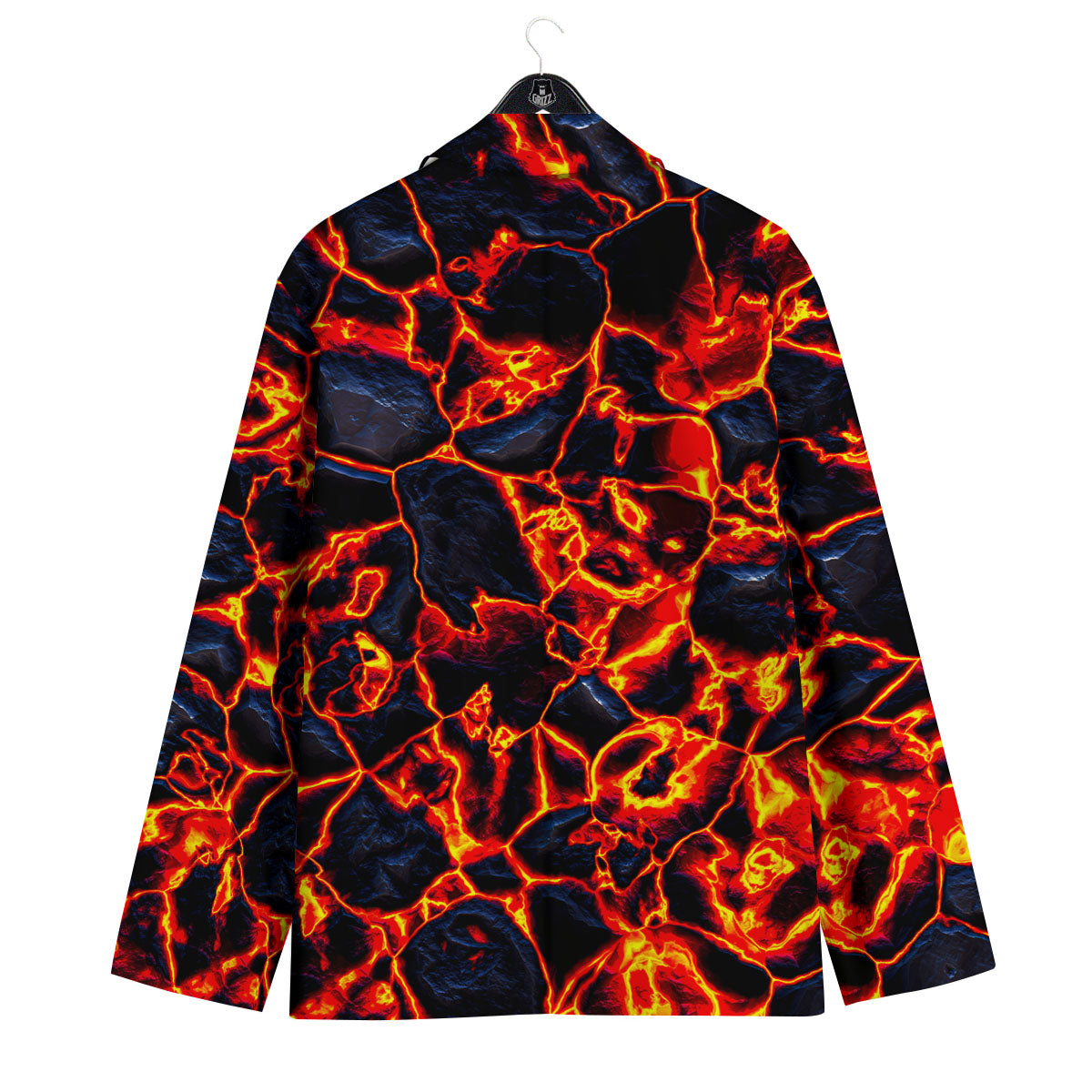 Lava Molten Print Men's Sport Coat-grizzshop
