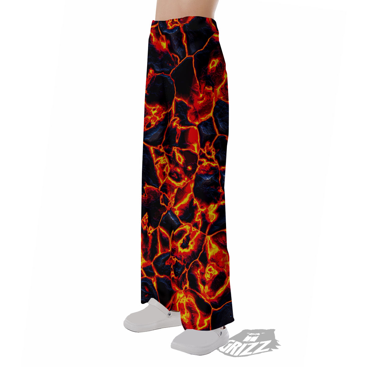 Lava Molten Print Pajama Pants-grizzshop