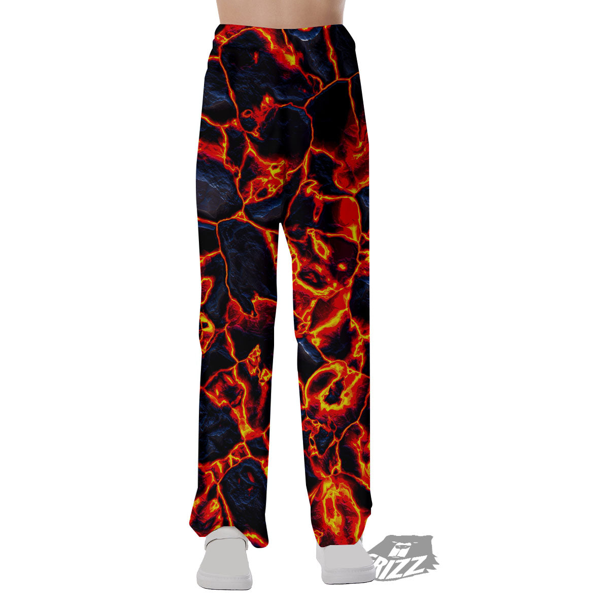 Lava Molten Print Pajama Pants-grizzshop